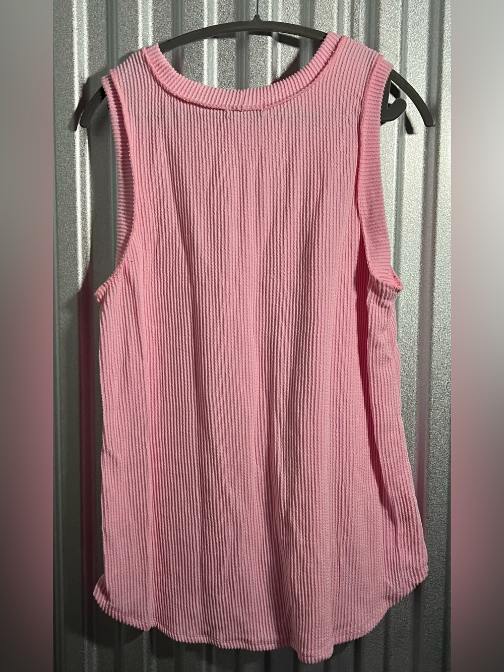 HEIMISH USA Pink Ribbed Sleeveless Tank NWOT. 3X - Picture 3 of 4
